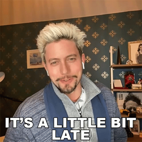 Just A Little Bit Late Outside GIF