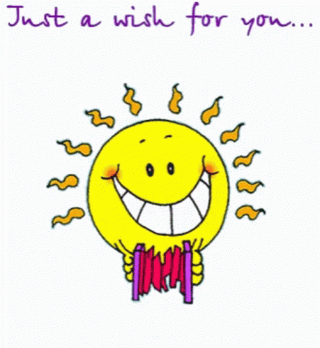 Just A Wish For You Have A Happy Day With A Smiley Face GIF