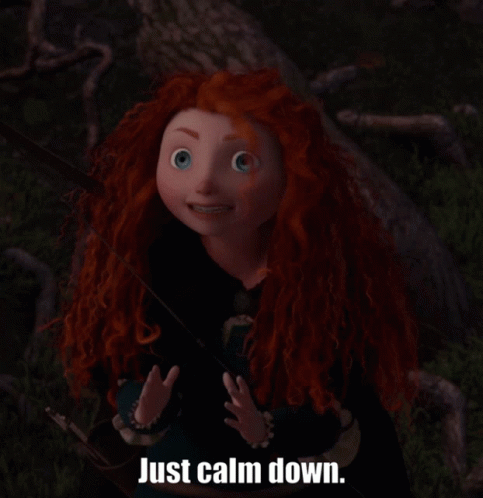 Just Calm Down Merida GIF