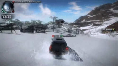Just Cause 2 Icy Car Crash GIF