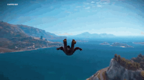 Just Cause 4 Flying Down GIF