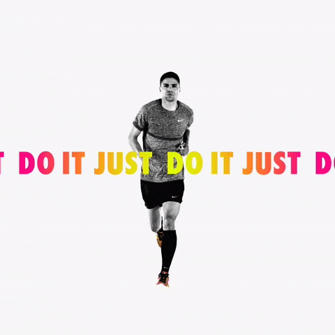 Just Do It Running Man GIF