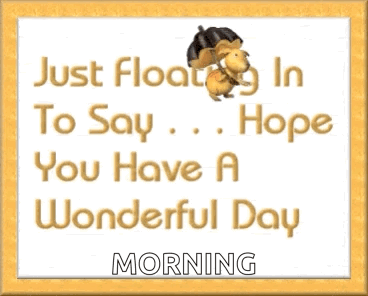 Just Floating In Squirrel Saying Have Wonderful Day GIF