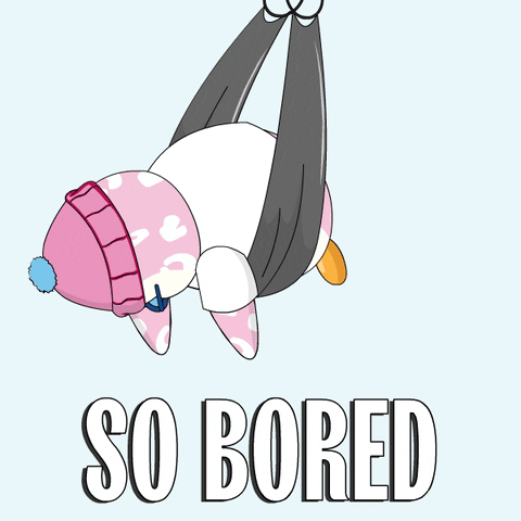 Just Hanging Around So Bored Penguin GIF