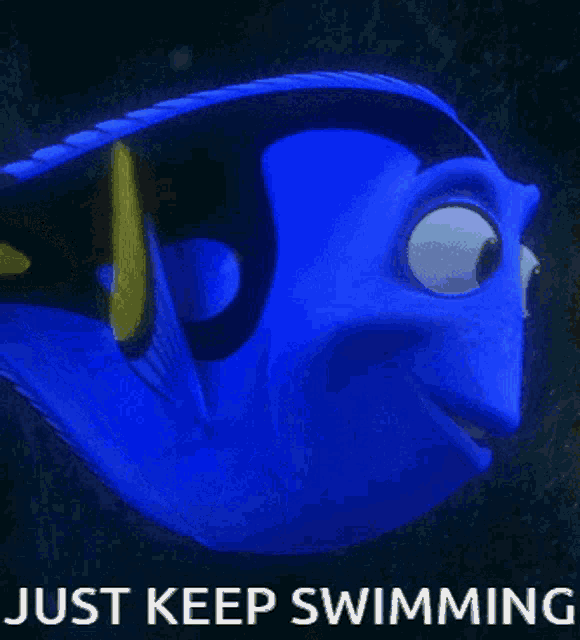 Just Keep Swimming Finding Nemo Gif GIF