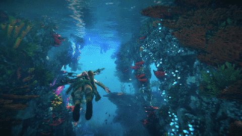 Just Keep Swimming Underwater GIF