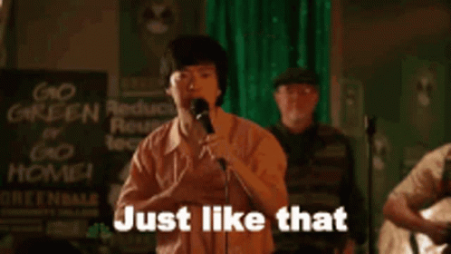 Just Like That Mic Drop Meme Ken Jeong GIF