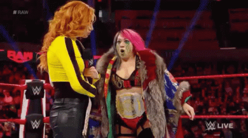 Just One Throat Punch From Becky Lynch GIF