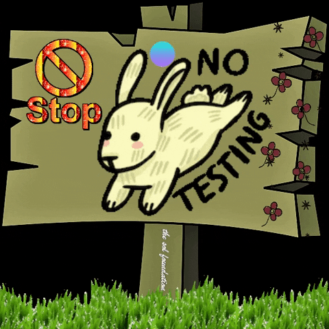 Just Say No Animal Testing GIF