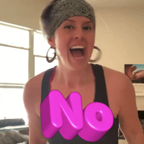 Just Say No Girl Screaming GIF
