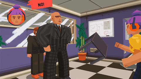 Just Say No Raging Girl GIF