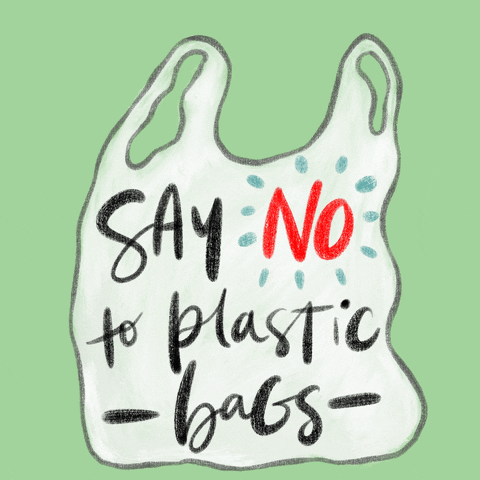 Just Say No To Plastic Bags GIF