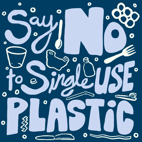 Just Say No To Plastic Littering GIF
