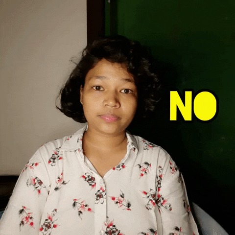 Just Say No With An Atittude GIF