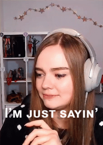 Lovely Woman Speaking Just Saying GIF