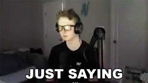 Man Recording Himself Just Saying GIF