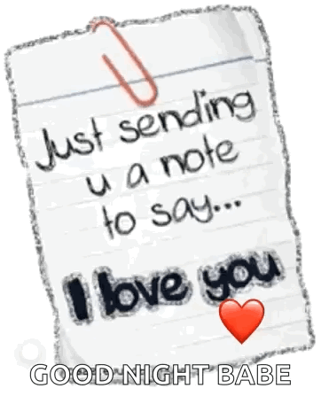 Just Sending U A Note To Say ... I Love You GIF