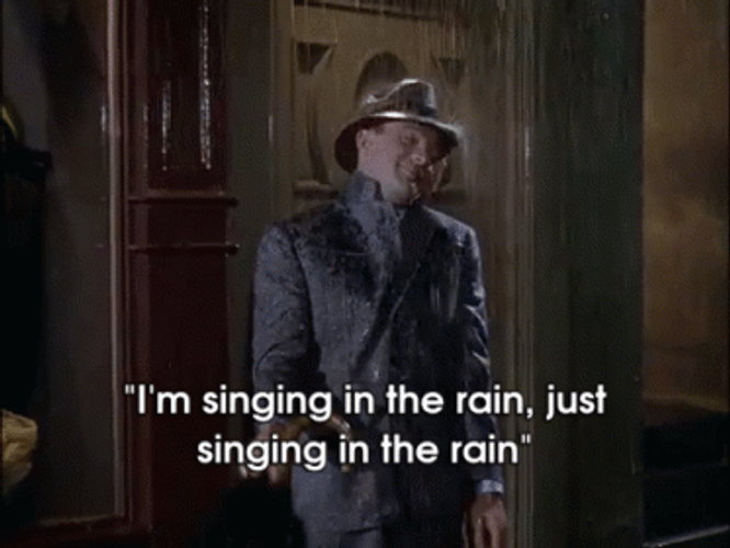 Just Singing In The Rain Gene Kelly GIF