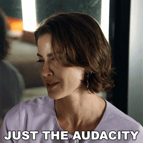 Just The Audacity GIF