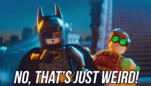 Just Weird Lego Batman GIF