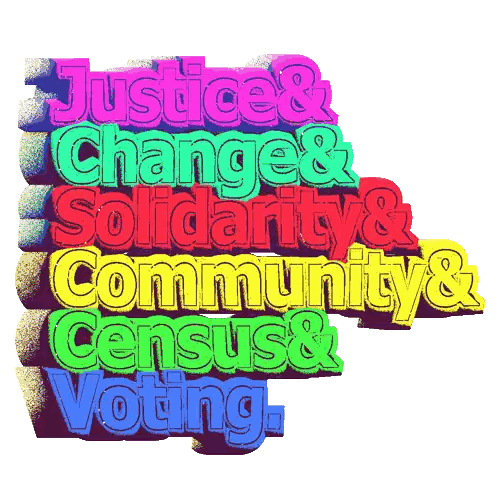 Justice Change Solidarity Sign