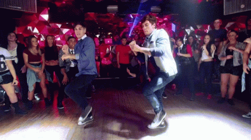 Justice Crew With People Disco Dancing GIF