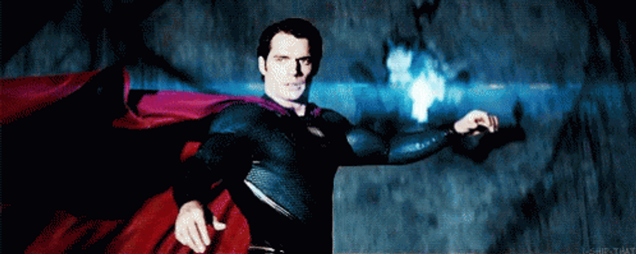 Justice League Powerful Superman Flying GIF
