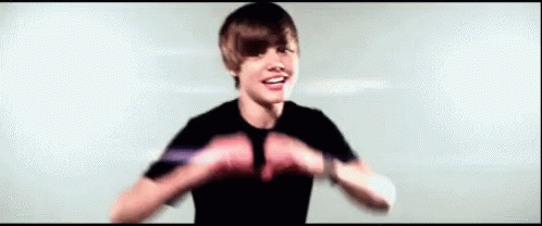 Justin Bieber Heart Hand GIF