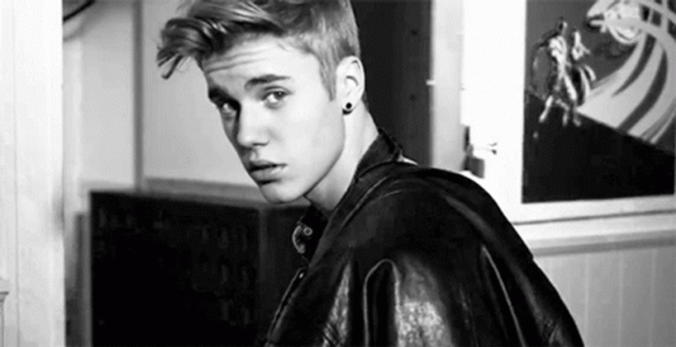 Justin Bieber Closing Door And Winking GIF