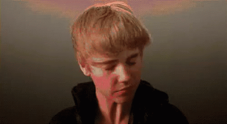 Justin Bieber Flipping Hair GIF