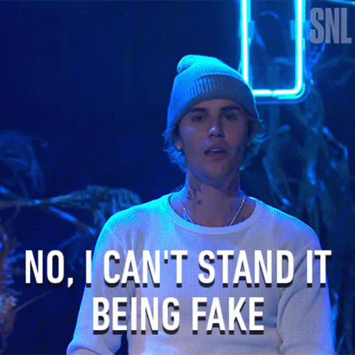 Justin Bieber I Cant Stand It Being Fake GIF
