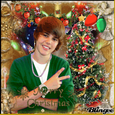 Justin Bieber Merry Christmas GIF