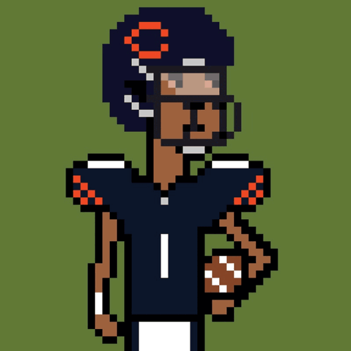 Justin Fields Pixel Cartoon GIF