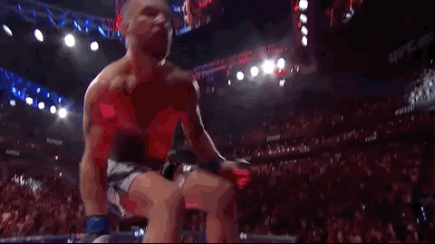 Justin Gaethje Flip From Top Of Ring GIF