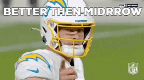 Justin Herbert Chargers Pointing GIF