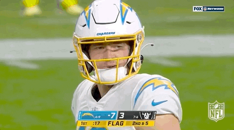 Justin Herbert Chargers Walk Away GIF