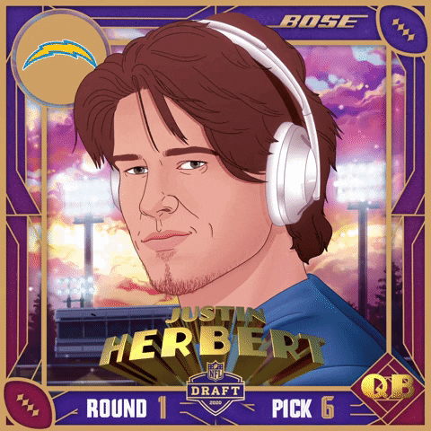 Justin Herbert La Chargers Cartoon GIF