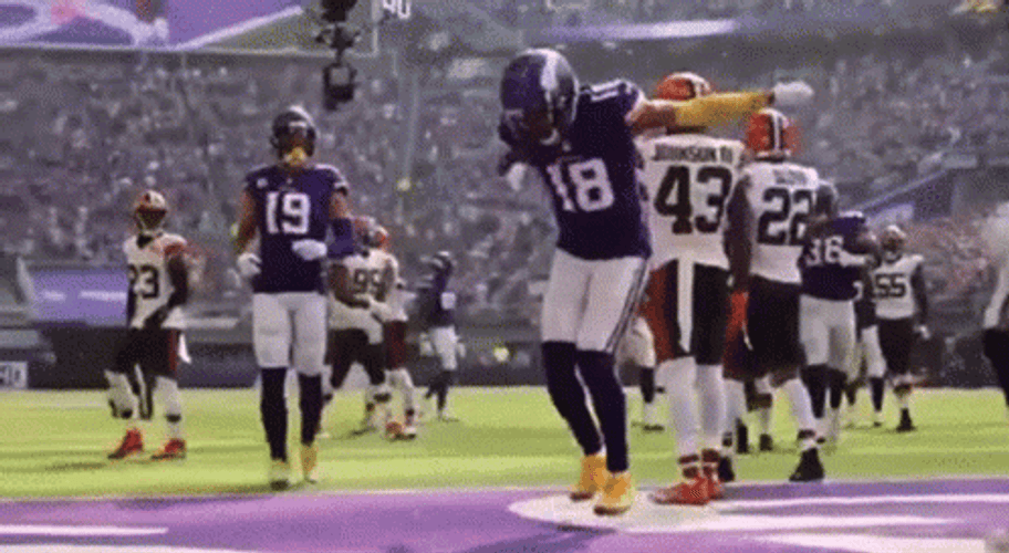Justin Jefferson Griddy GIF