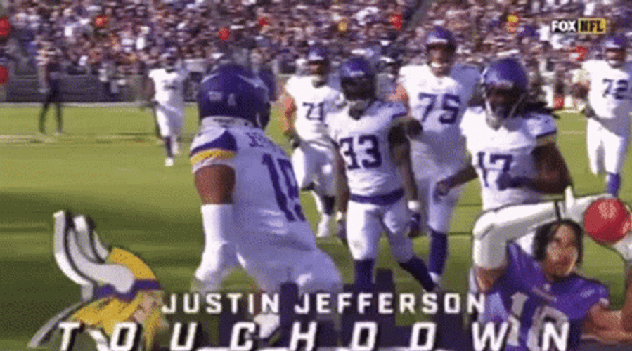 Justin Jefferson Griddy GIF