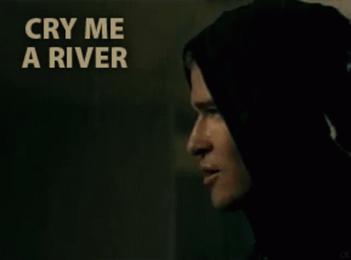 Justin Timberlake On Rain Cry Me A River GIF