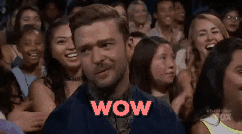 Justin Timberlake Saying Wow GIF