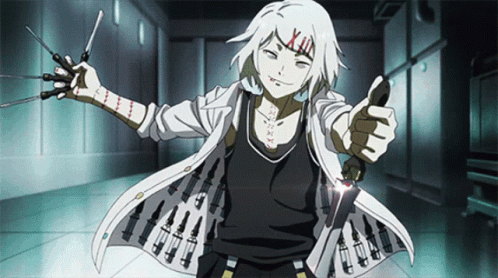 Juuzou Suzuya Holding Dagger Knife GIF