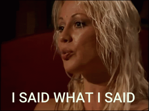 Fiona Horne I Said What I Said GIF