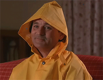 K Bill Murray In A Rain Coat GIF