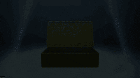 K Bye Animated Character Closes Box GIF