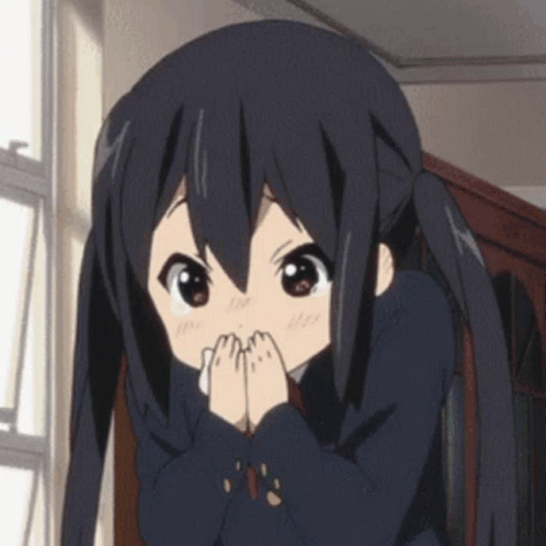 K-on Azusa Nakano Silent Laughter GIF