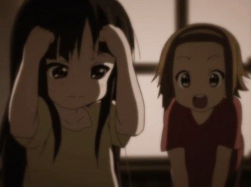 K-on Young Yui Hirasawa And Mio Akiyama GIF