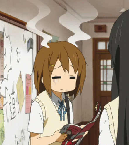 K-on Yui Hirasawa Brain Fried GIF