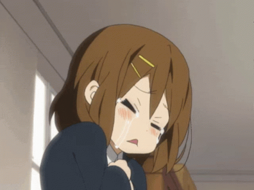 K-on Yui Hirasawa Crying GIF
