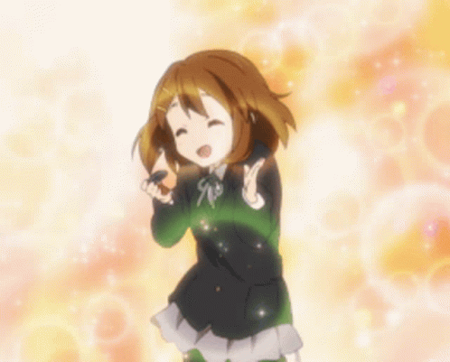 K-on Yui Hirasawa Cute Dancing GIF